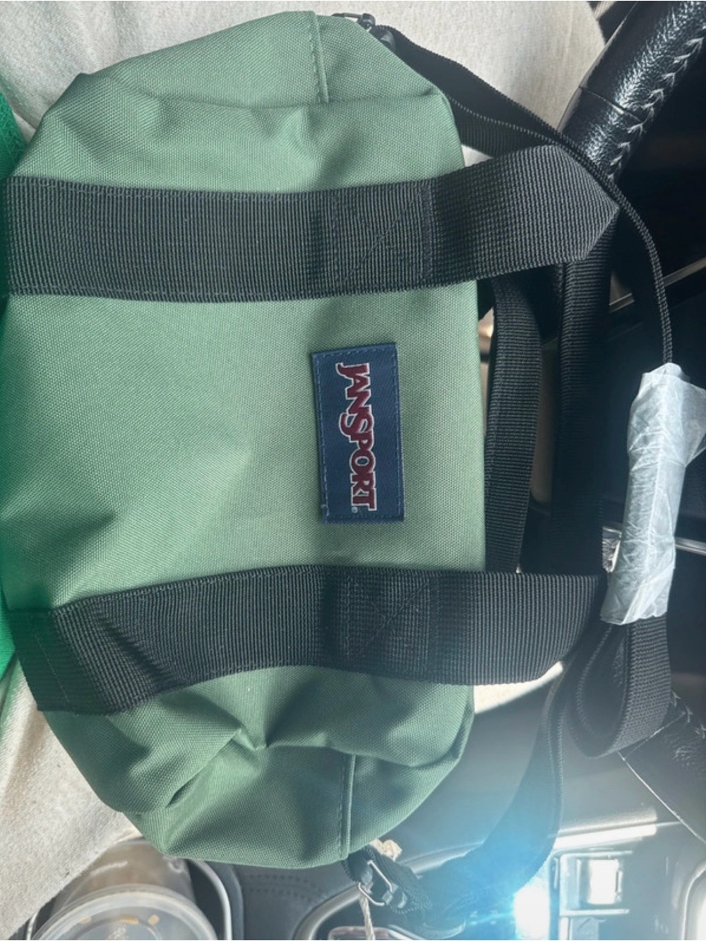 JanSport Sage Green Crossbody Sling Bag for unisex